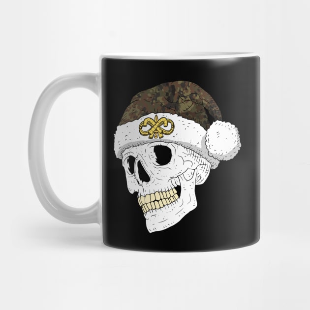 santa's skull with flecktarn camouflage. by JJadx